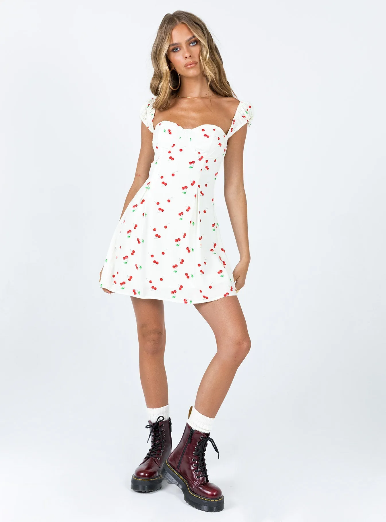 Rozalia Mini Dress White Multi Weekend Favorite Mixed Fabric