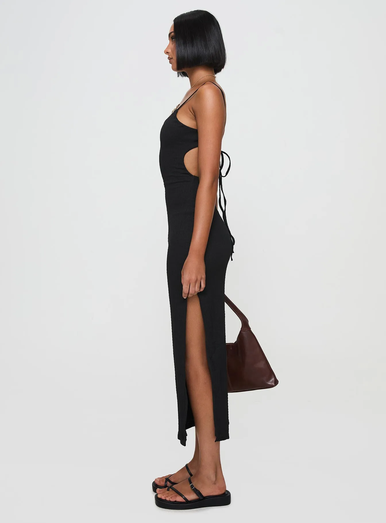 Elestria Maxi Dress Black Special-Edition Gentle Flow
