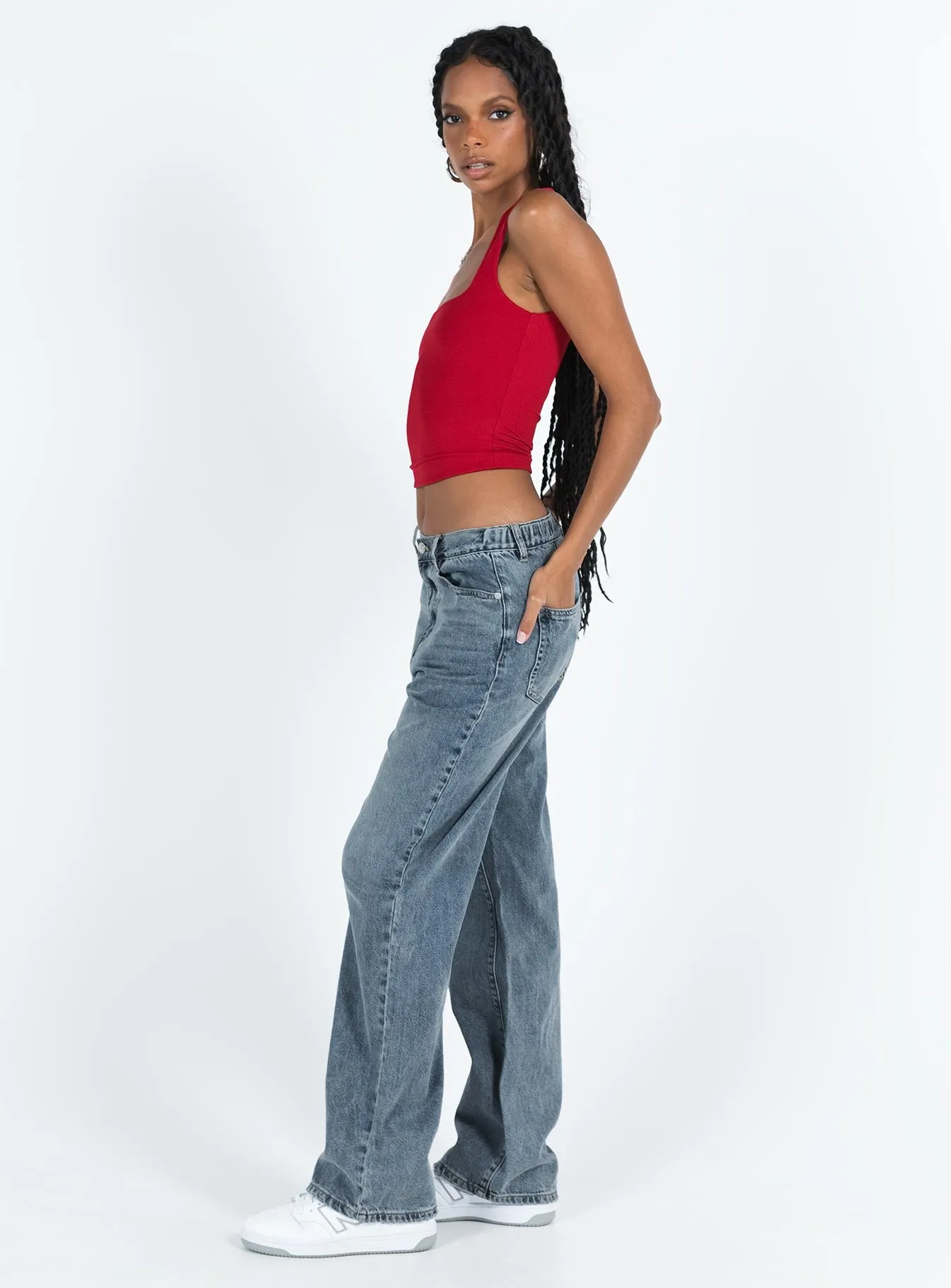 Net Fit AbrasionResistantFabric Hoban Jeans Mid Wash Denim