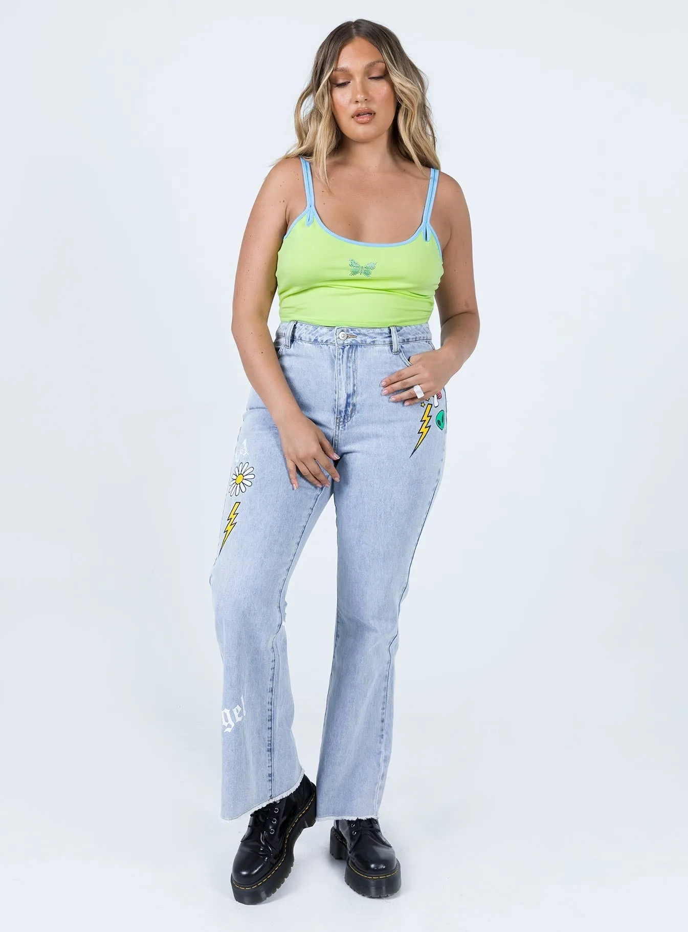 All The Emotions Denim Jeans Royal Mode ElasticBinding