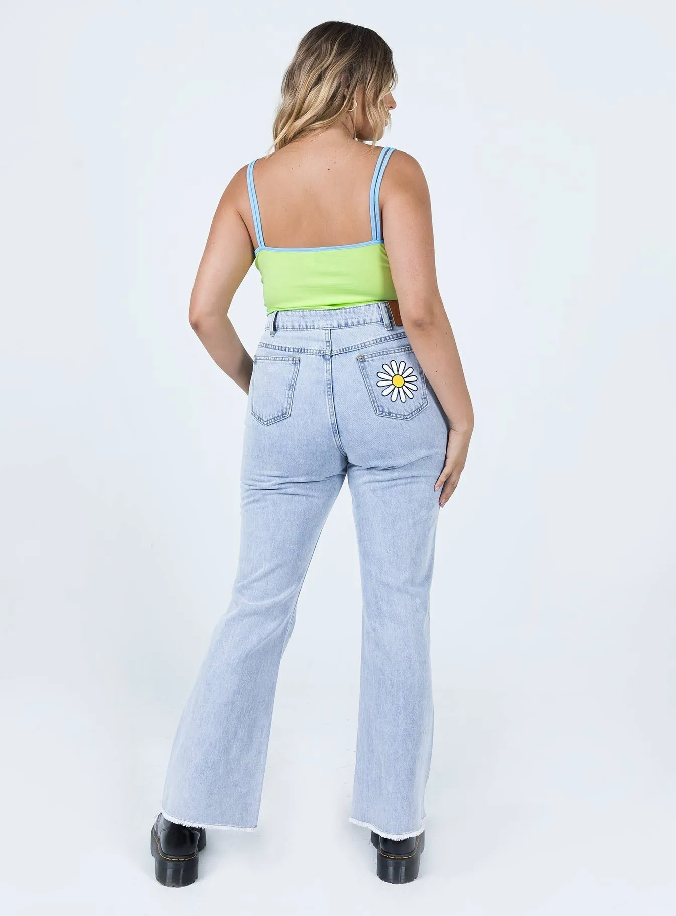 All The Emotions Denim Jeans TaglessNeckline
