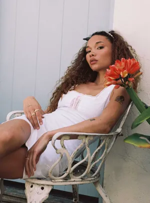 Soft Movement Lace Soft Carta Mini Dress White