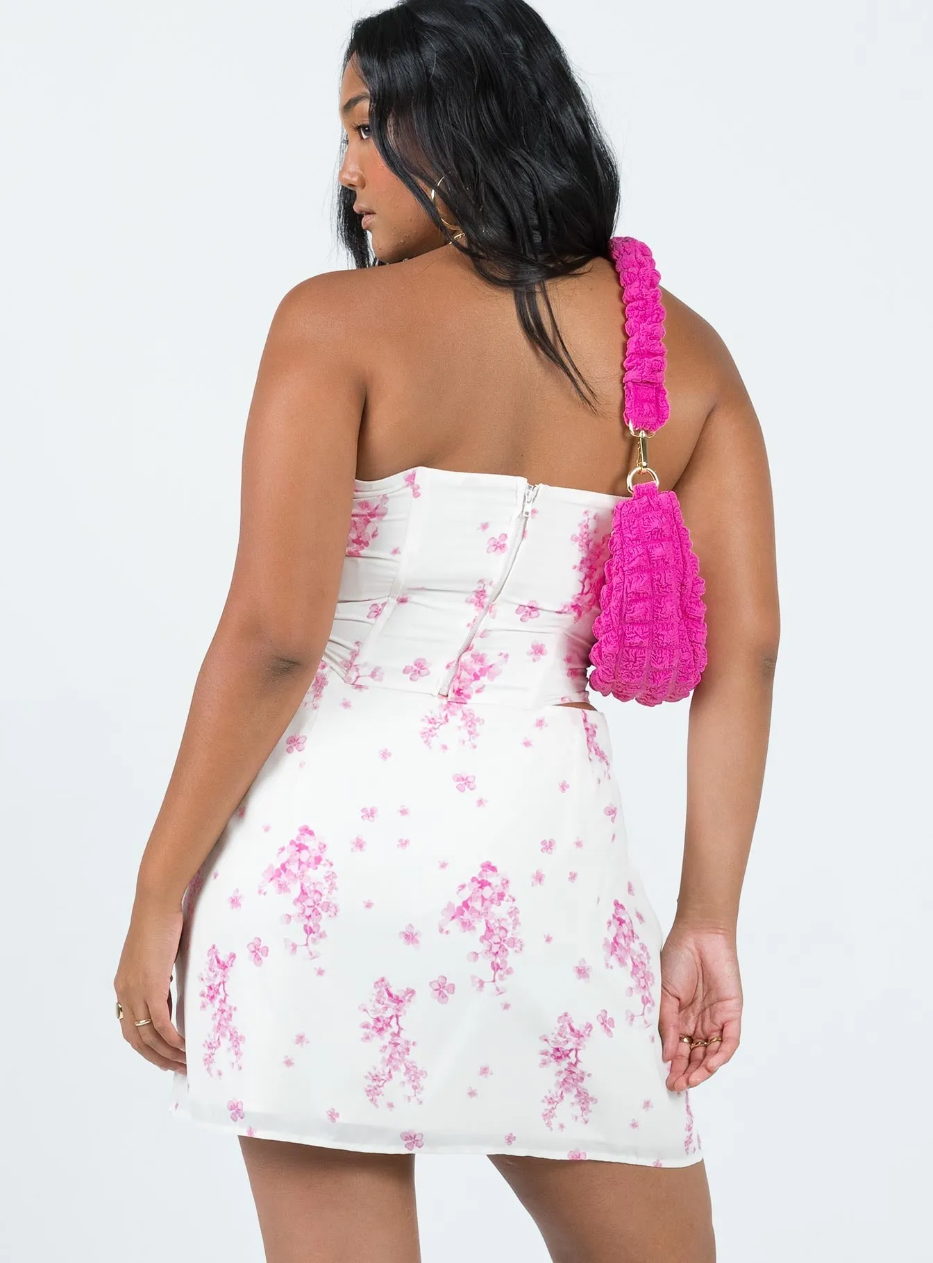 Silk Touch Chill Feel Lahni Floral Mini Skirt Multi