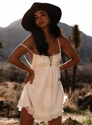 Empress Of Love Mini Dress White Cool Drape