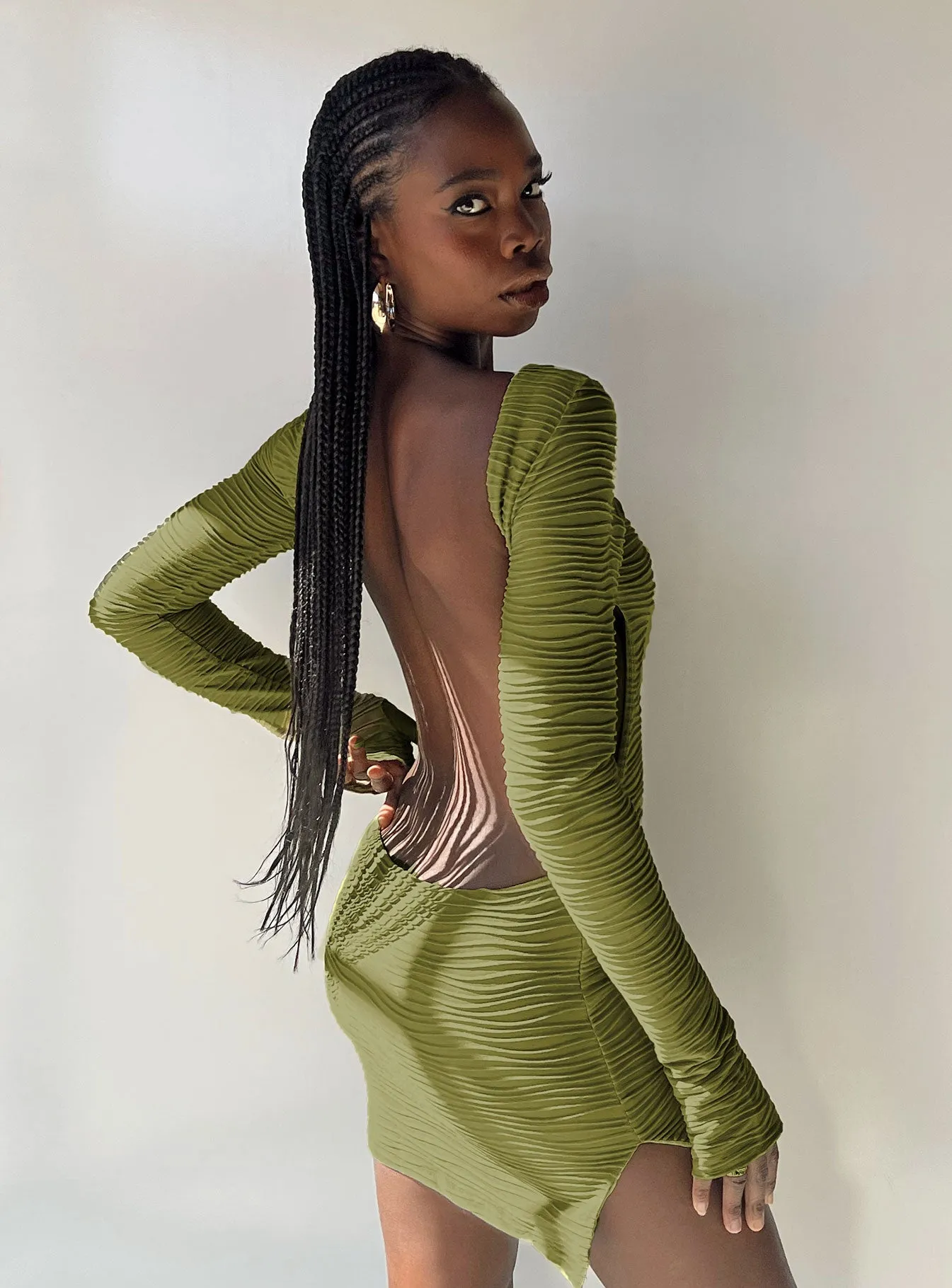 Ignite Mini Dress Green Classic Layers Light Blend