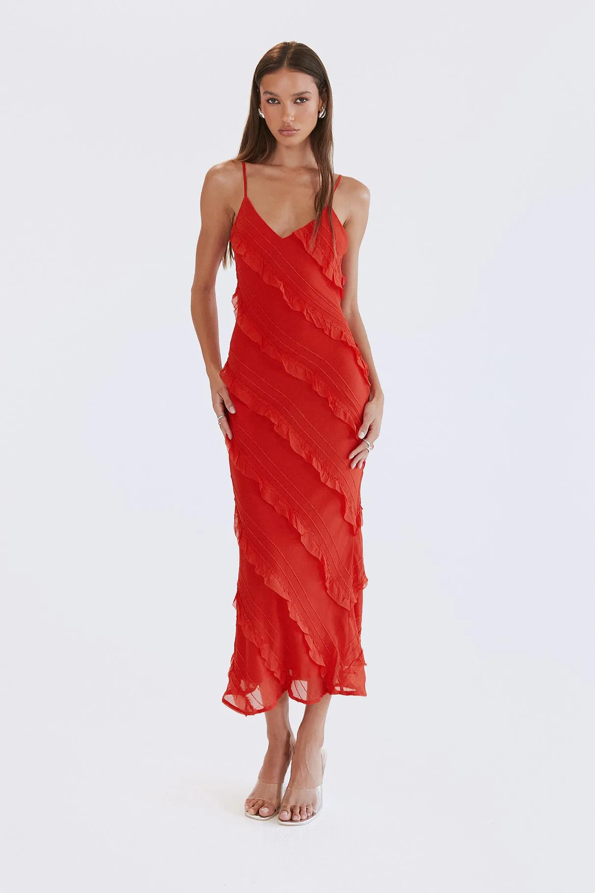 Lars Maxi Dress Red City Mood