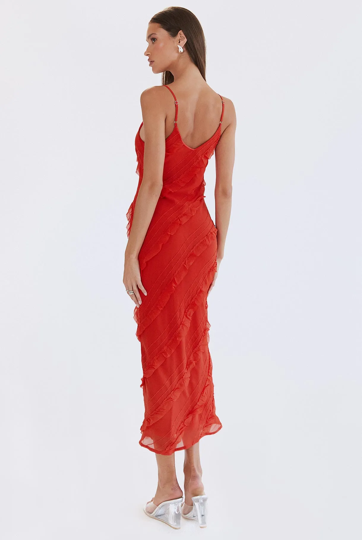 Lars Maxi Dress Red budget-friendly