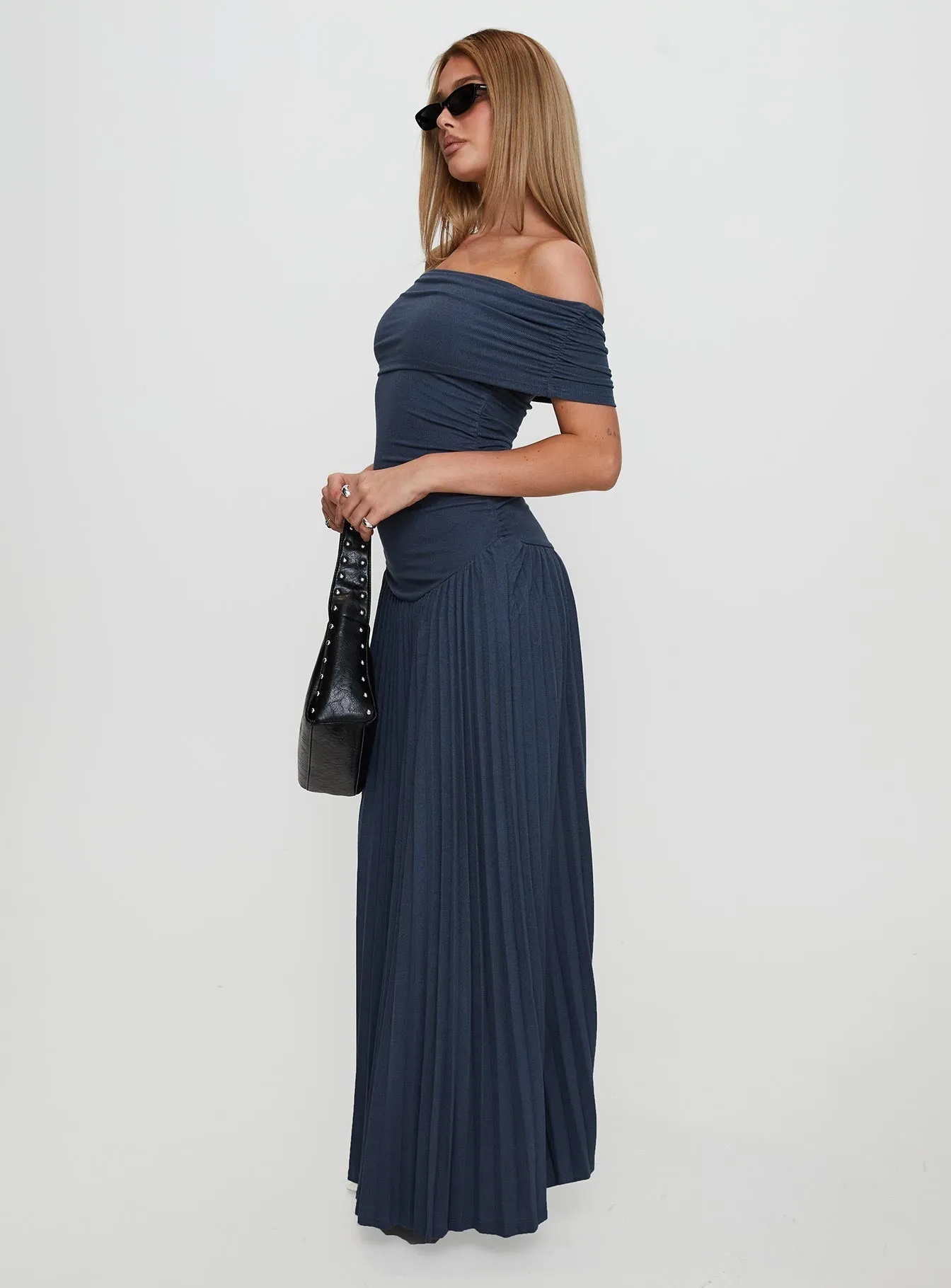 Field Of Dreams Maxi Dress Navy City Mood