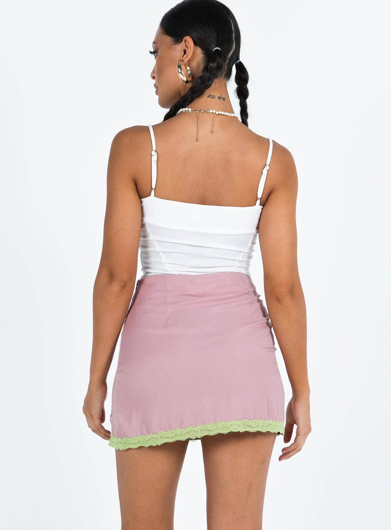 Peridot Mini Skirt Pink Sophisticated Mood