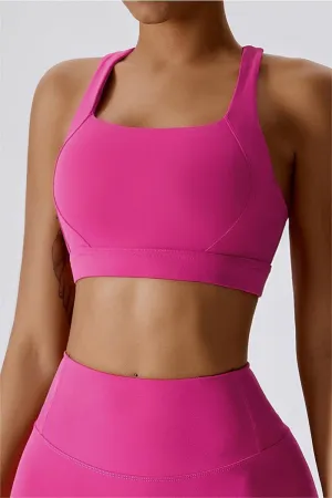 Thin Core Crossover Back Bra Top