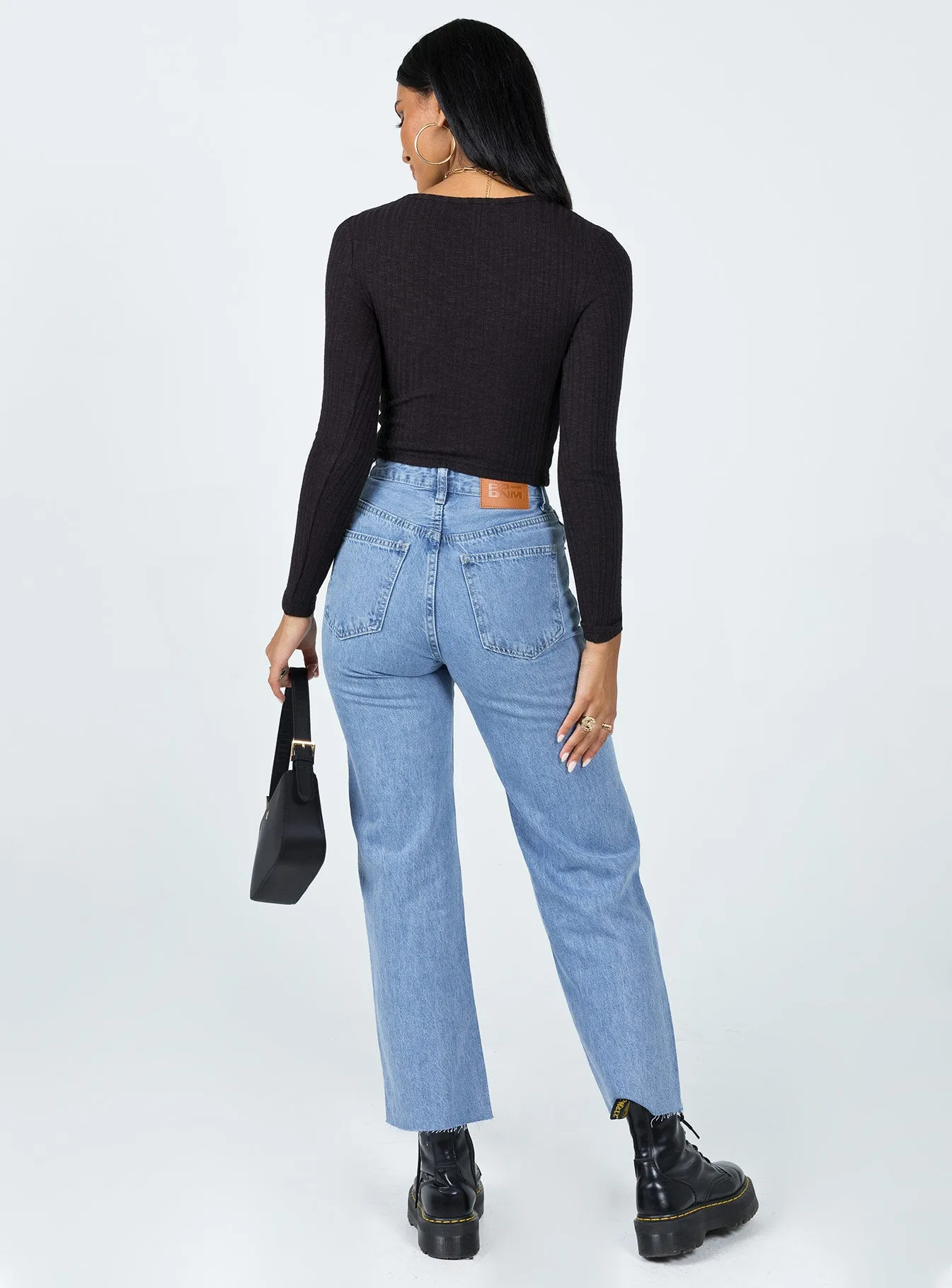 Lightweight sweater DoubleStitched Damika Wide Leg Denim Jeans
