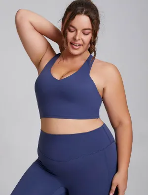 Icon Fit Wide Strap X Back Sports Bra