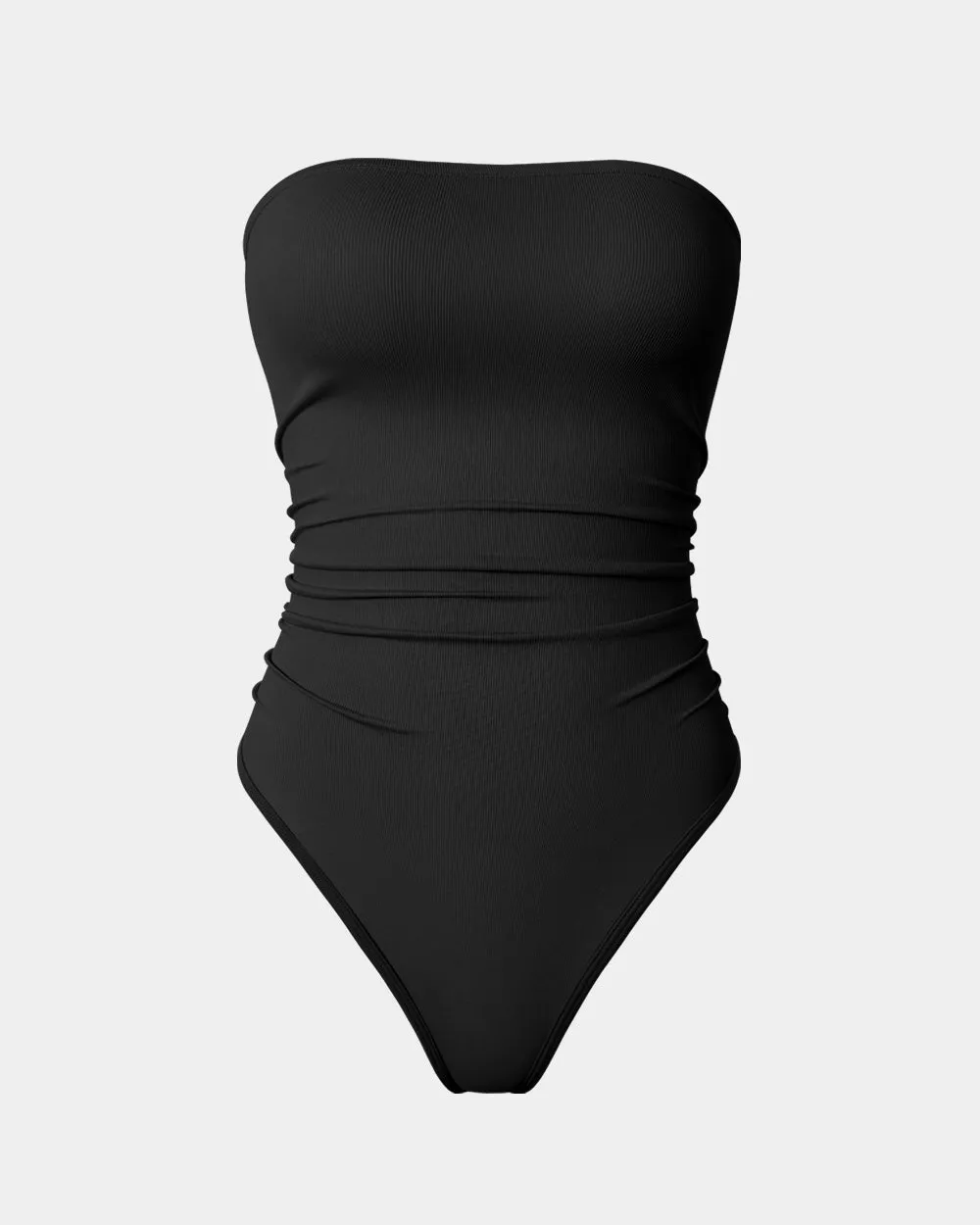 formal bodysuit winter bodysuit Strapless Ruched Stretch Bodysuits