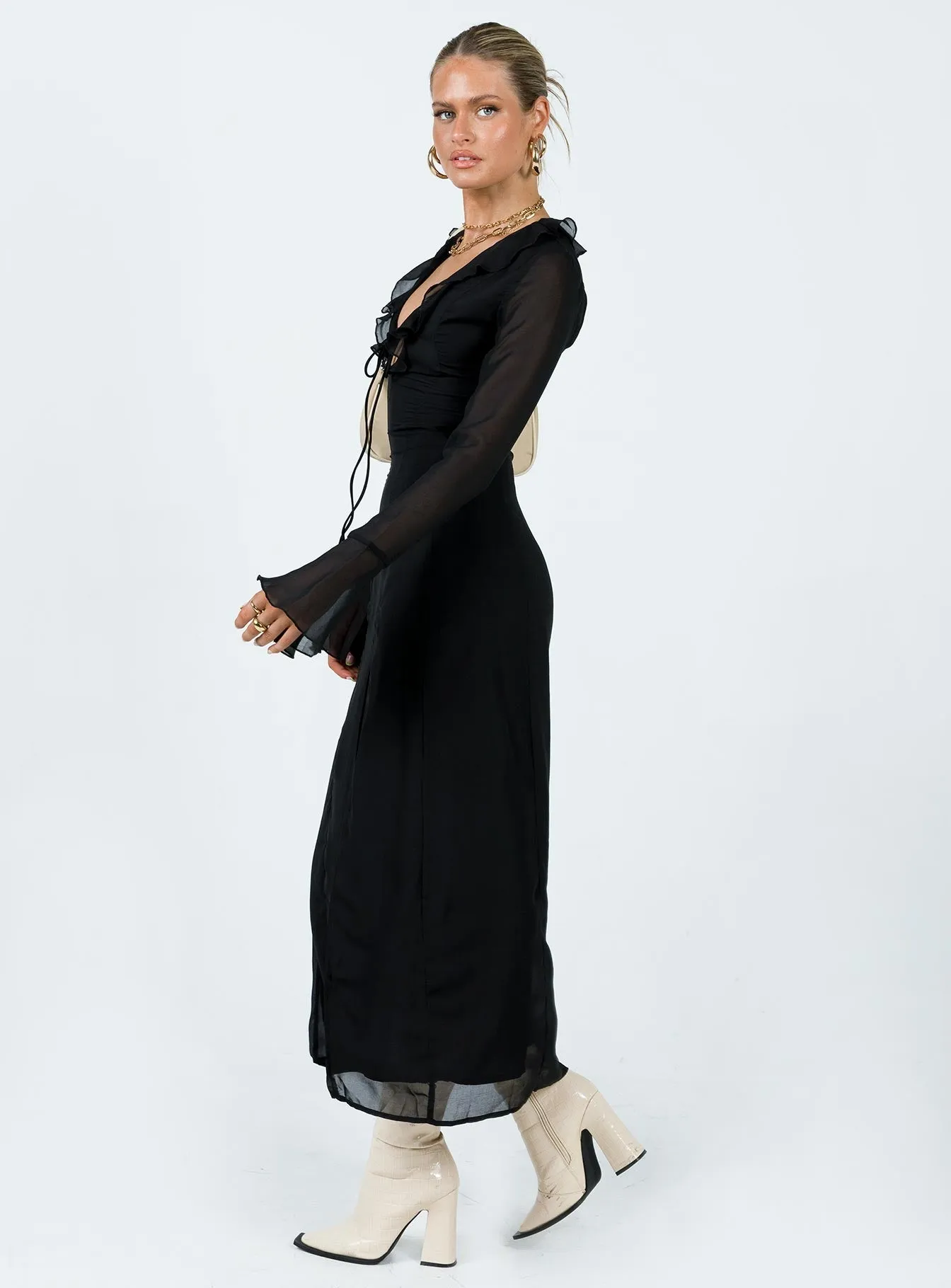 Sun-Protective Rosalia Maxi Dress Black