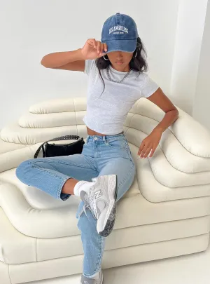 LowProfile Fasteners UVProtective Coating Abrand 94 High Slim Harper Organic Jeans