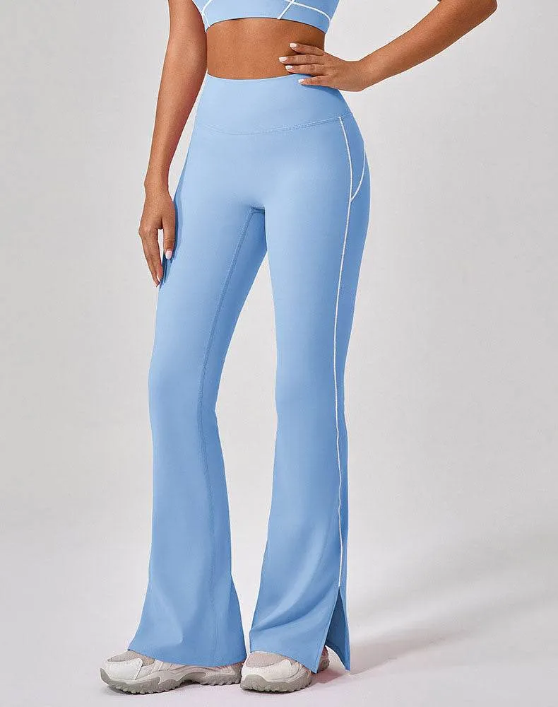 AntiClingFabric Tummy Control Wide Leg Yoga Flared Pants
