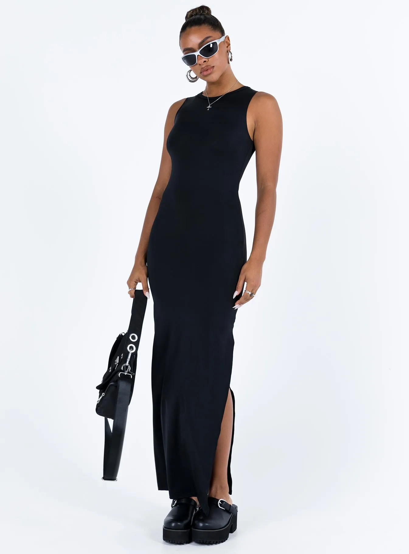 Bena Maxi Dress Black Work-Ready Look