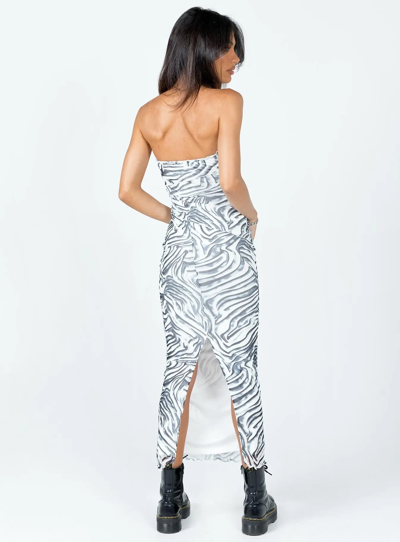 Oscar Midi Dress Zebra Travel Vibe