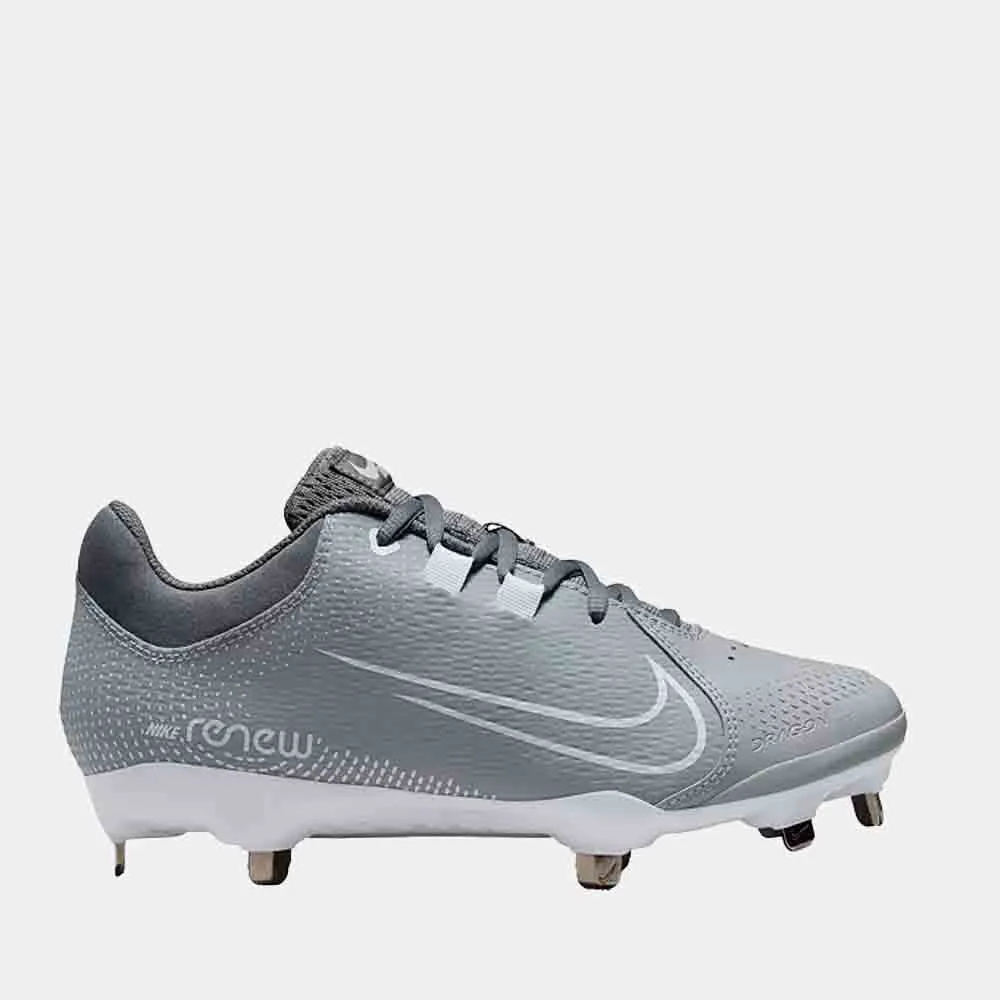 Women's Nike Hyperdiamond 4 Pro Metal Softball Cleats Sky Light Posture Aligning Footbed