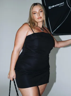 Chandra Mini Dress Black Curve Stylish Pick