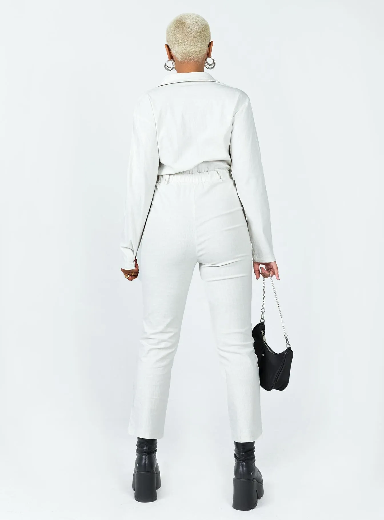 Classic Work Courtney Long Sleeve Boiler Suit Beige