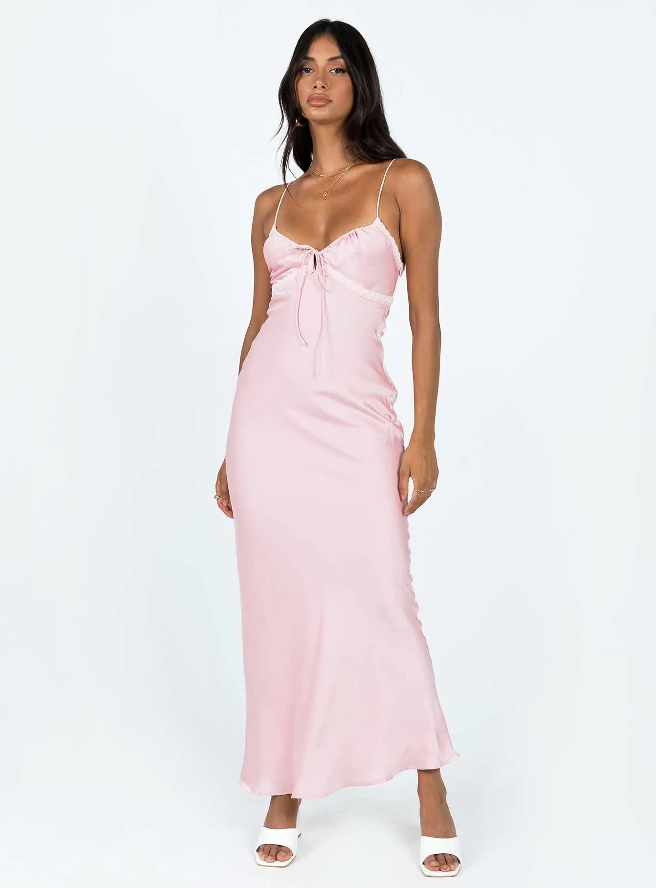 Jewel-Tone Emily Maxi Dress Pink