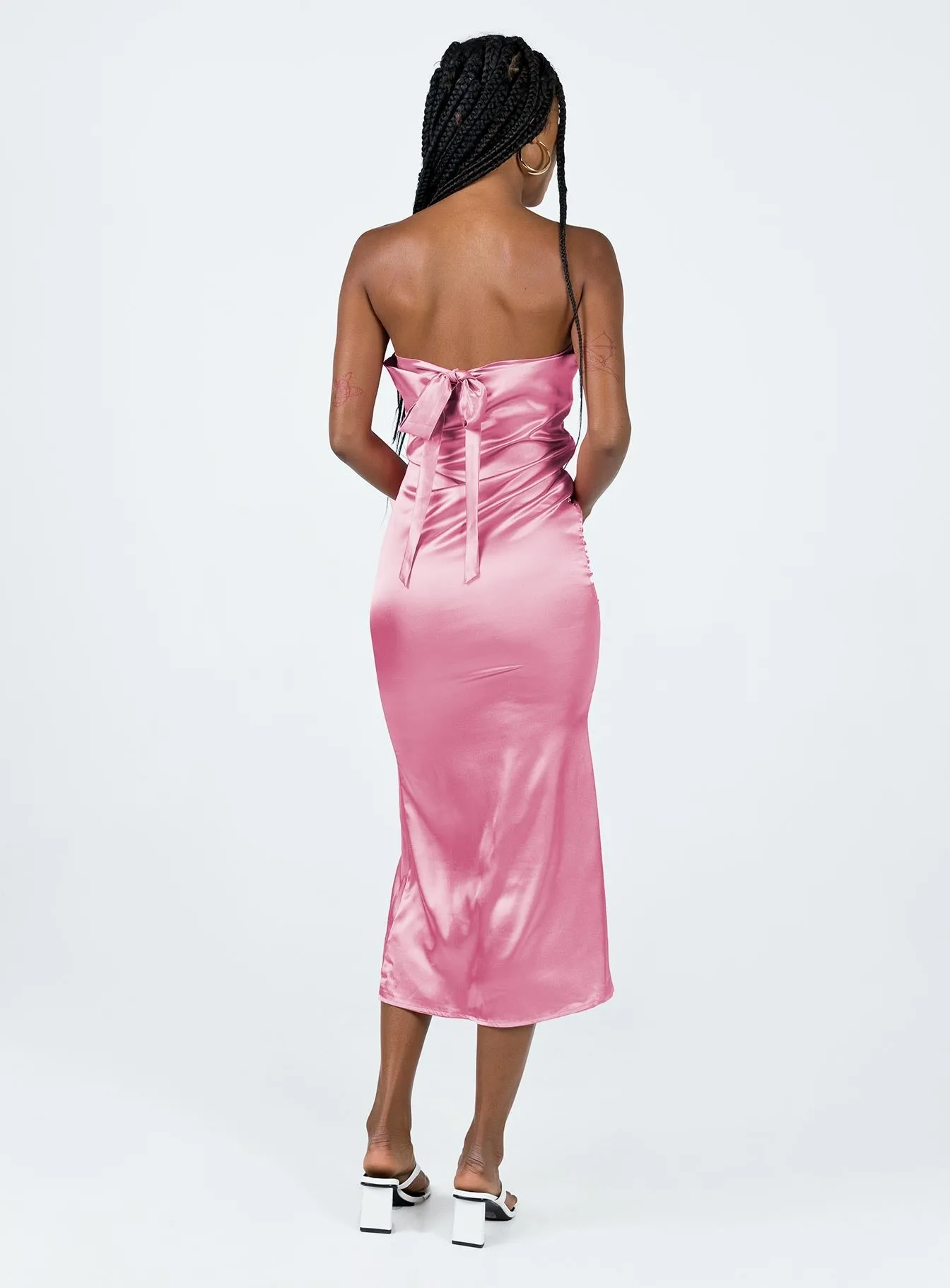 Shaya Strapless Maxi Dress Pink Workwear