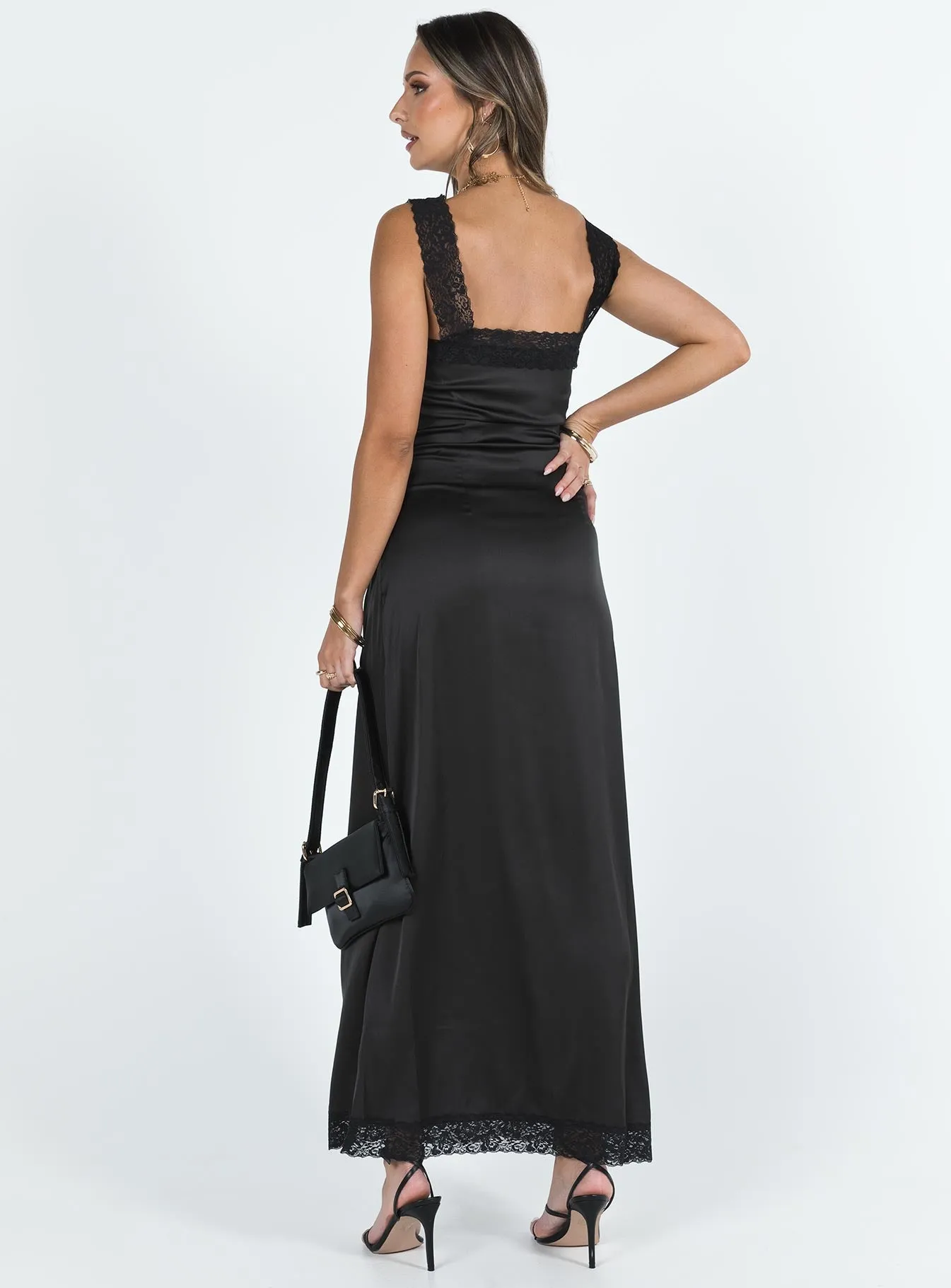 Chic Spirit Ballerina Vintage Maxi Dress Onyx