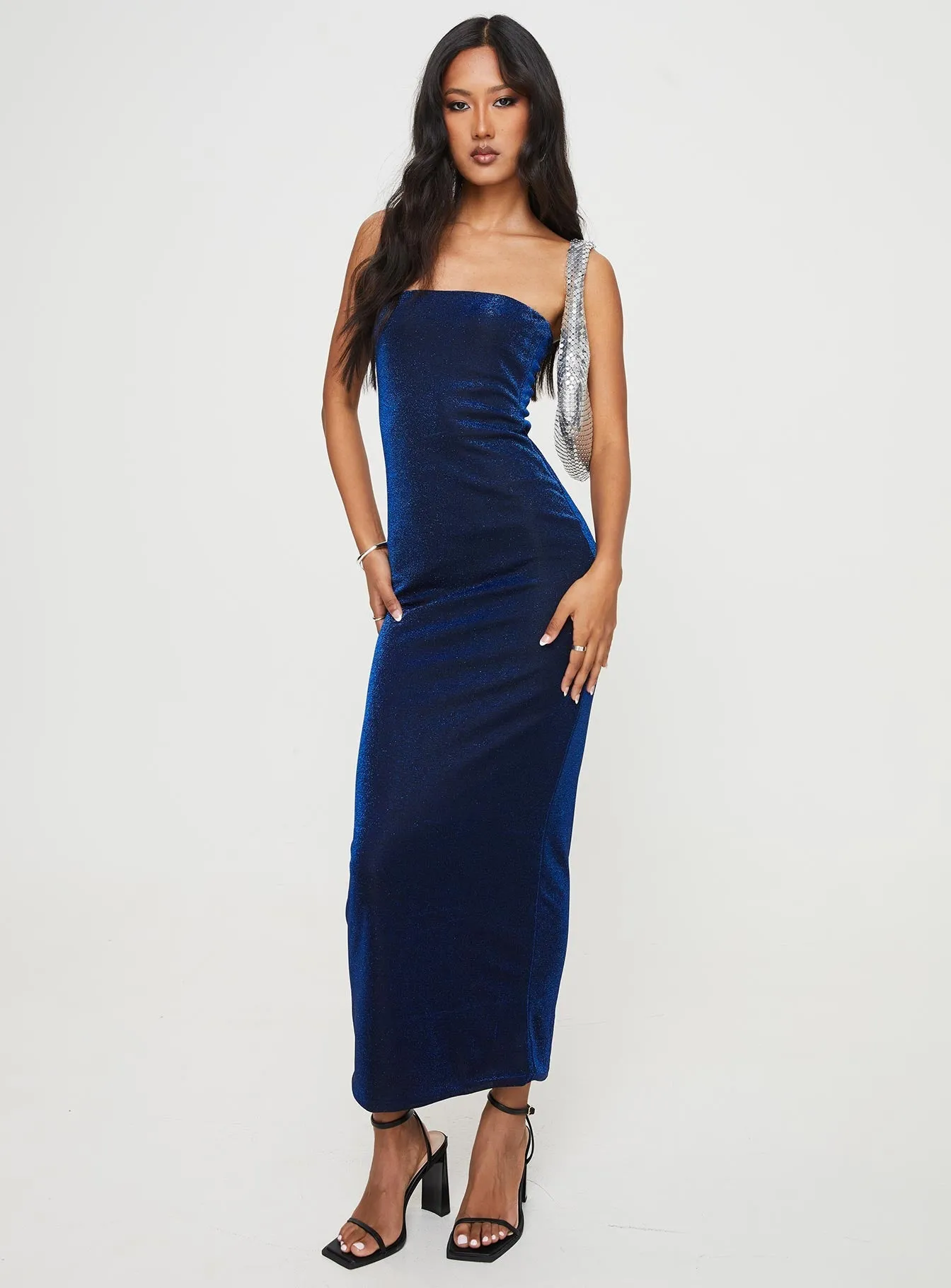 Samper Strapless Maxi Dress Navy Clean Comfort countryside