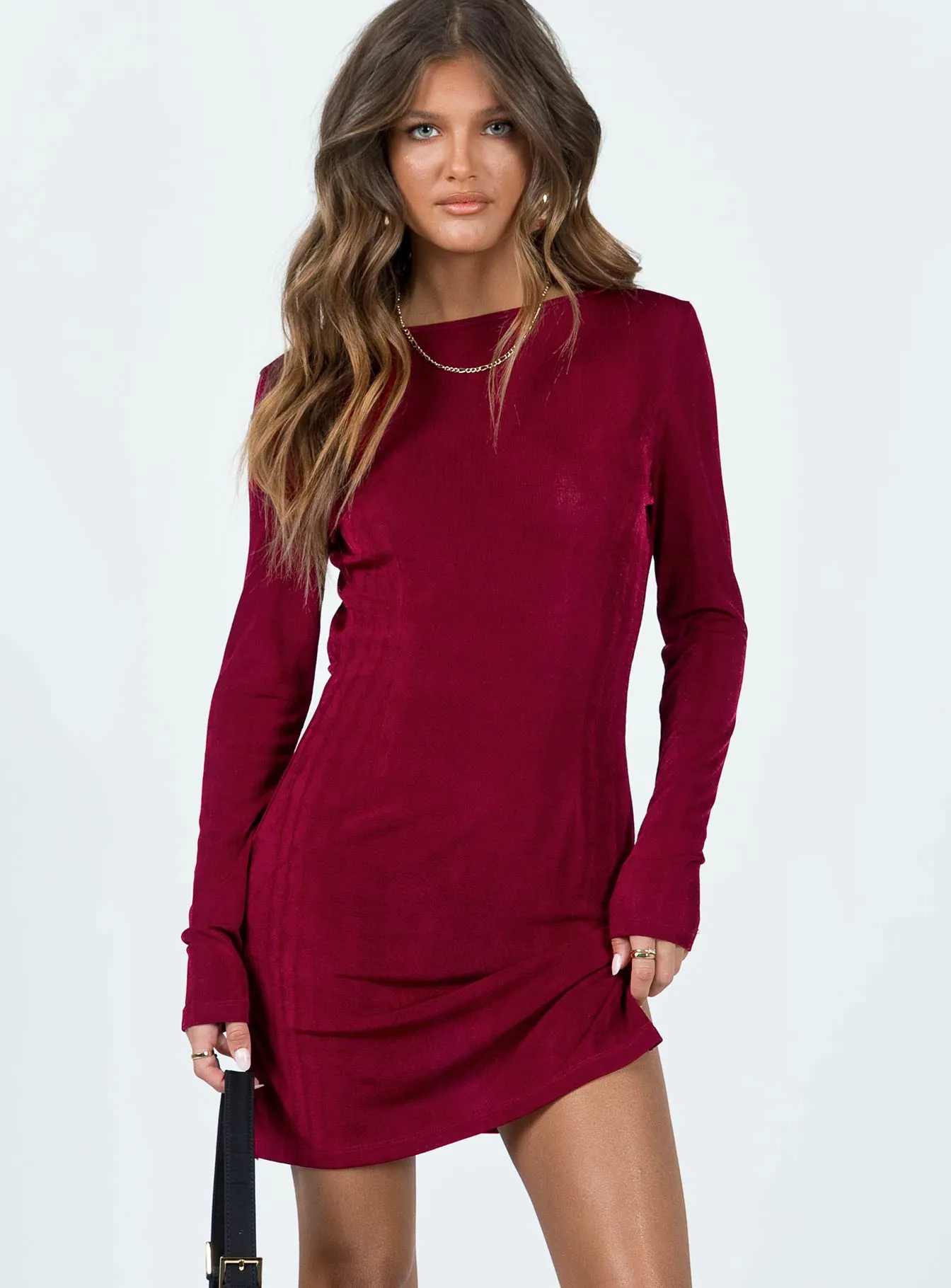 Montana Mini Dress Crimson Standout Feature