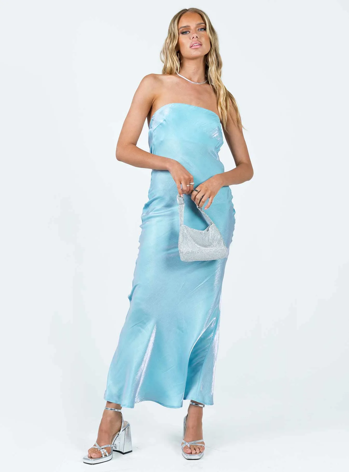 Bright-colored piece Haley Maxi Dress Blue