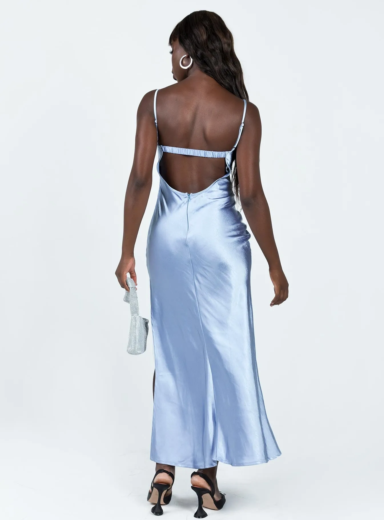 Sleek Vibe Creewood Maxi Dress Blue