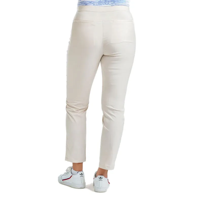 Workout-ready Shape Retention Nivo Women's Nyala Golf Pants - Cream