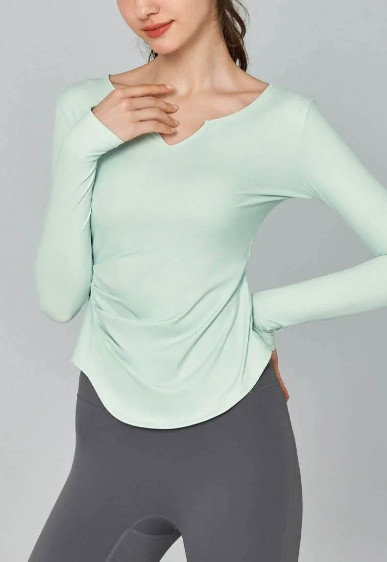 Long Sleeve Workout T-Shirt Sustain Glow AntiStatic Treatment
