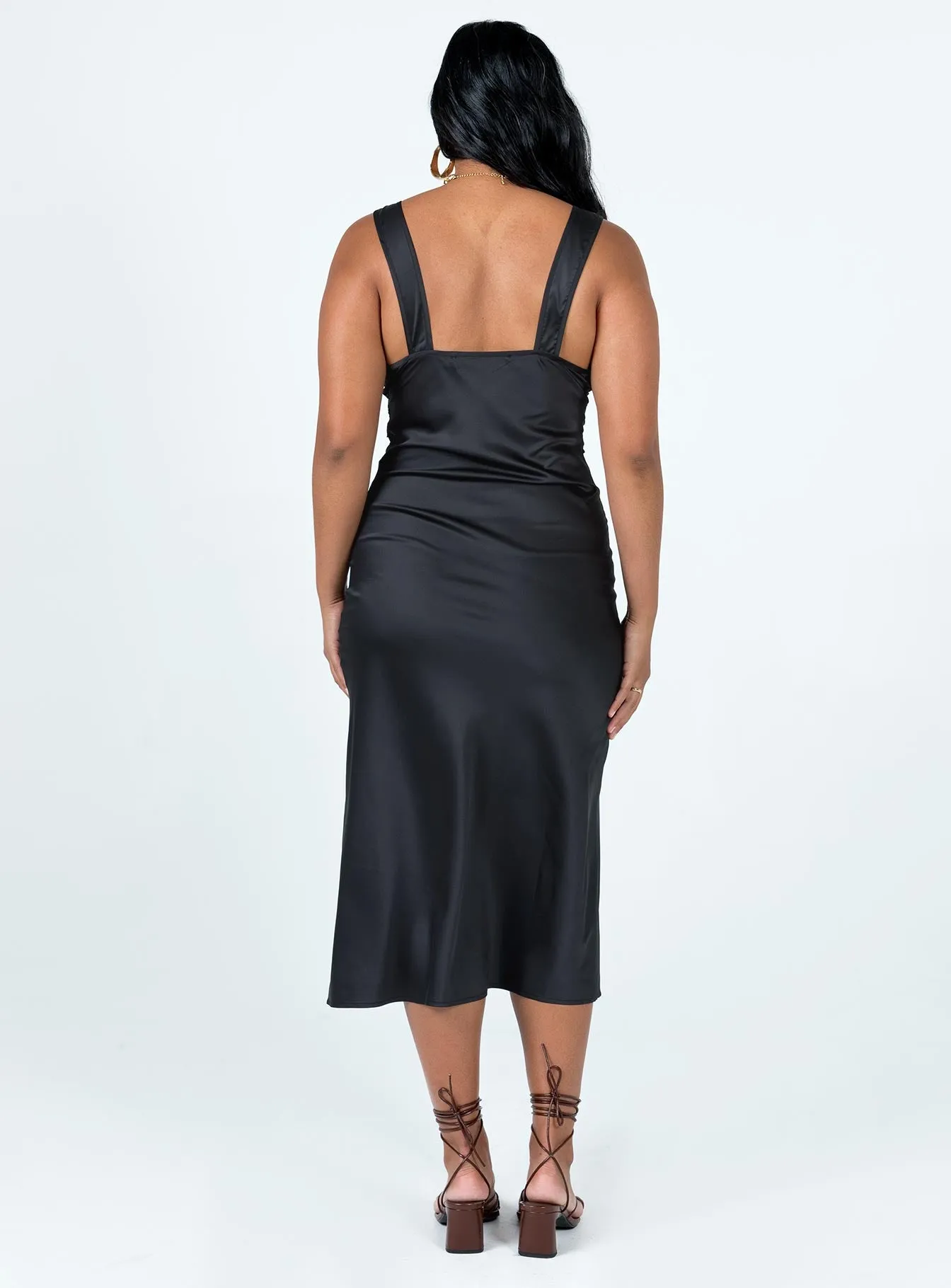 Bel Air Midi Dress Black ReversibleStyle Silk Air