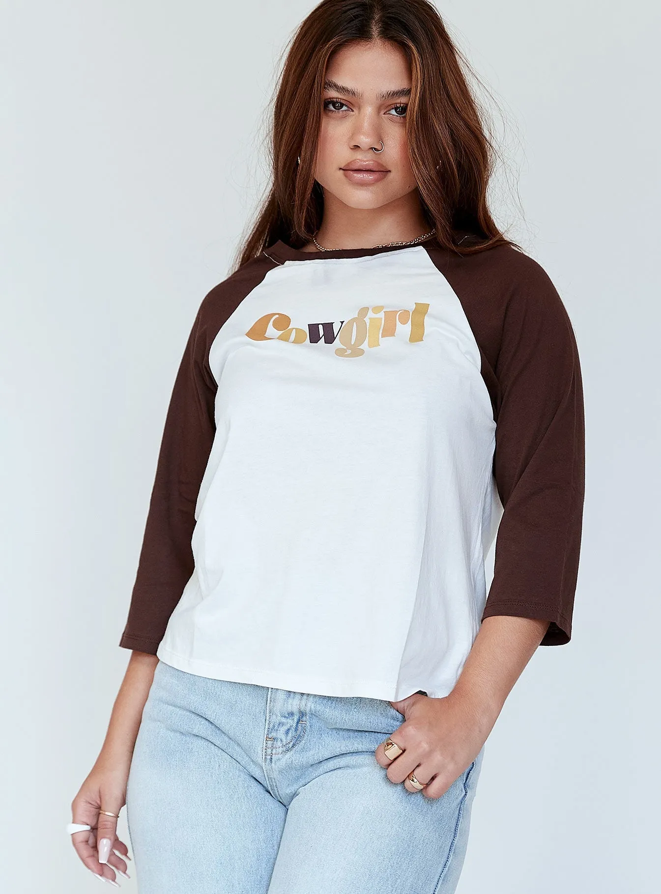 Motel Nexo Tee Cowgirl Brown Stylish Look