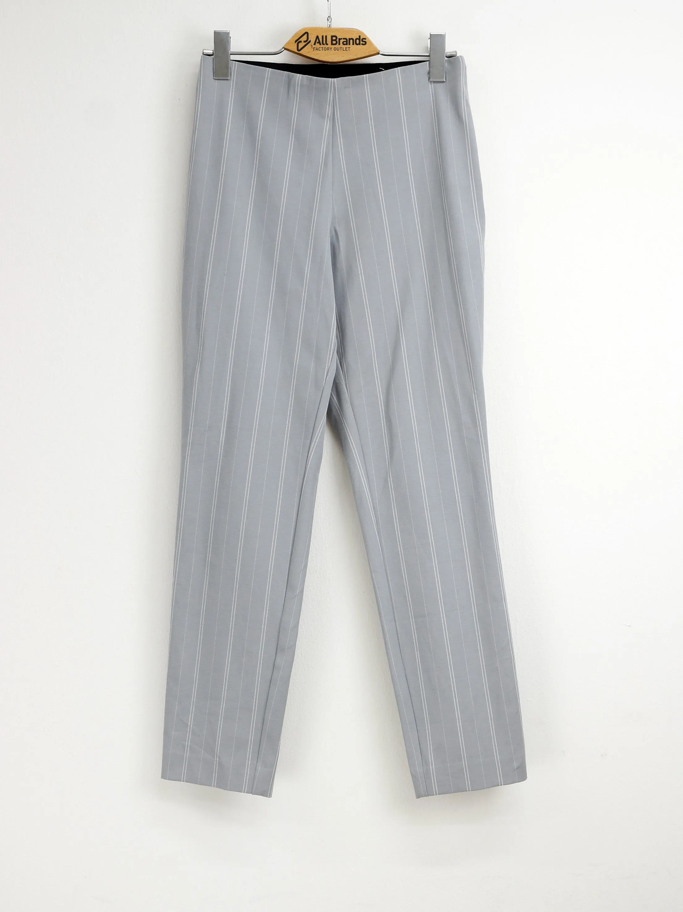 Women's Stripped Pants,Grey/White Comfy Wearable Breathable Weave Fabric