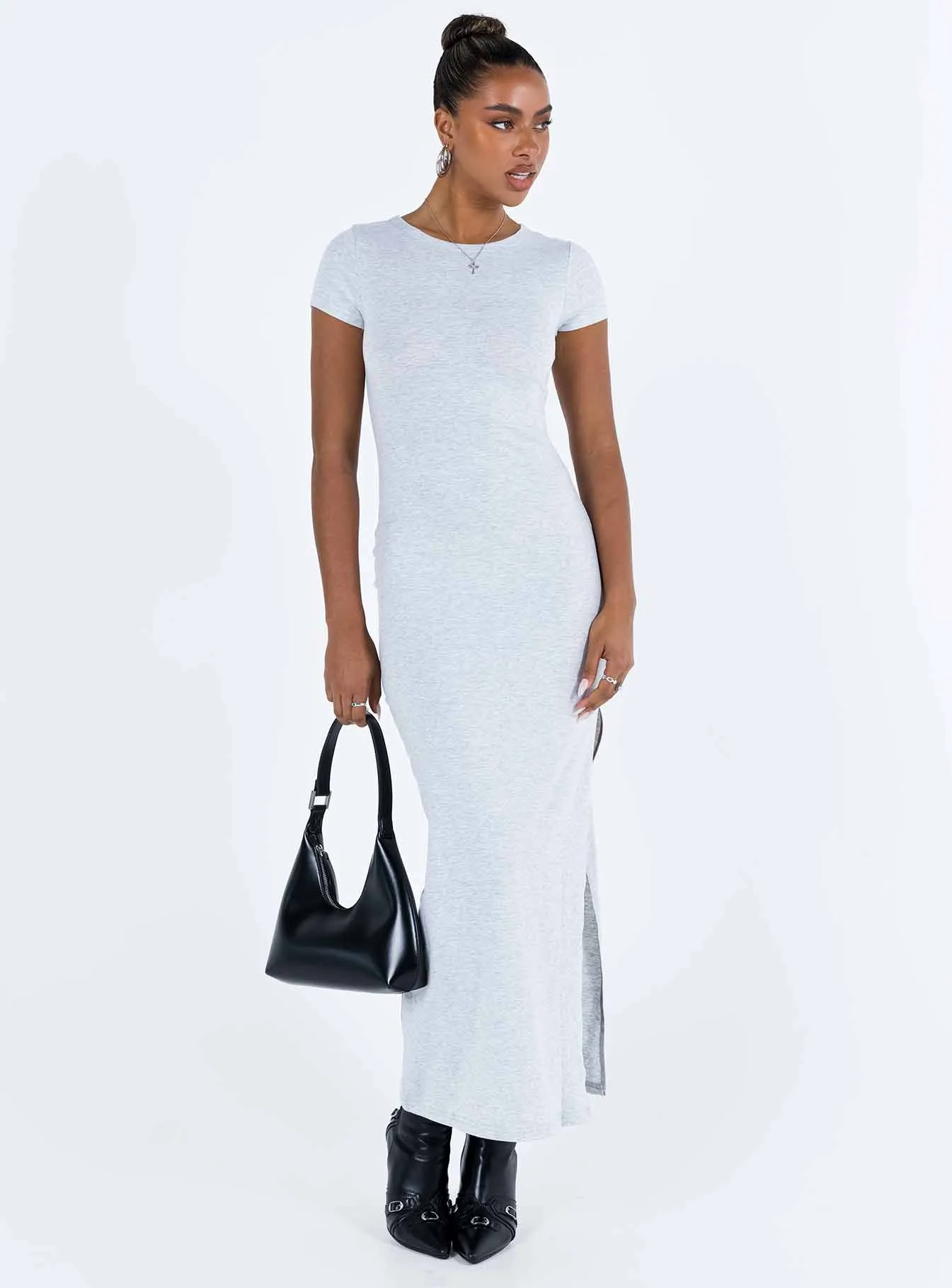 Lex Maxi Dress Grey Gift-Worthy Weekend Chic