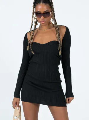 Street Mood Sophisticated Style Hellie Mini Dress Black