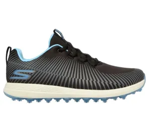 Stable Walk New Skechers Golf Ladies Go Golf Max Swing Spikeless Shoes in Black/Blue MSP$90