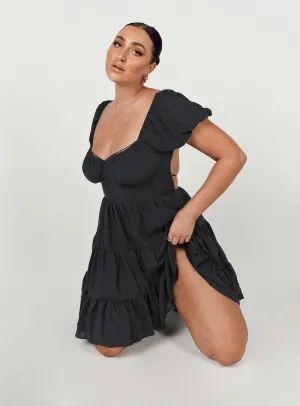 Danny Mini Dress Black Movement Friendly