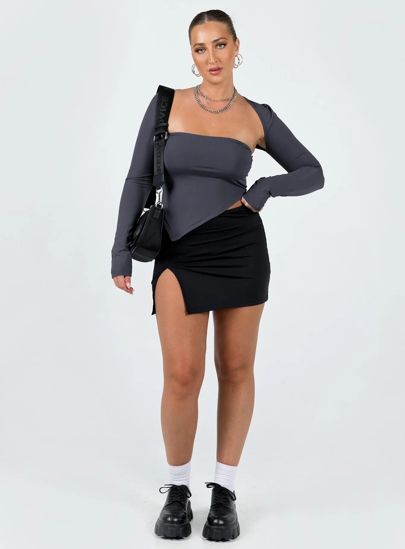 Lowell Mini Skirt Black Breezy Style