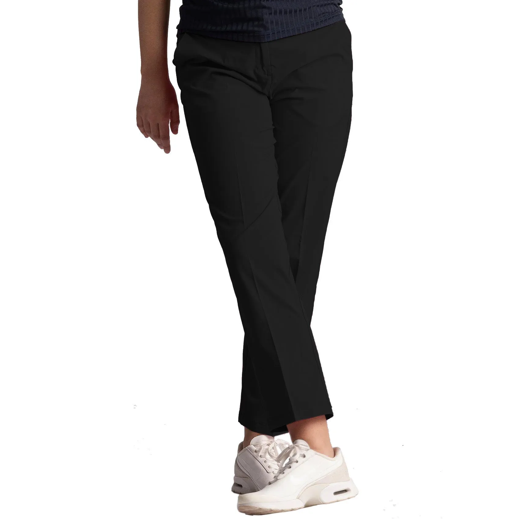 Layer Comfort Cross Women's Lux Chino Golf Pants - Black