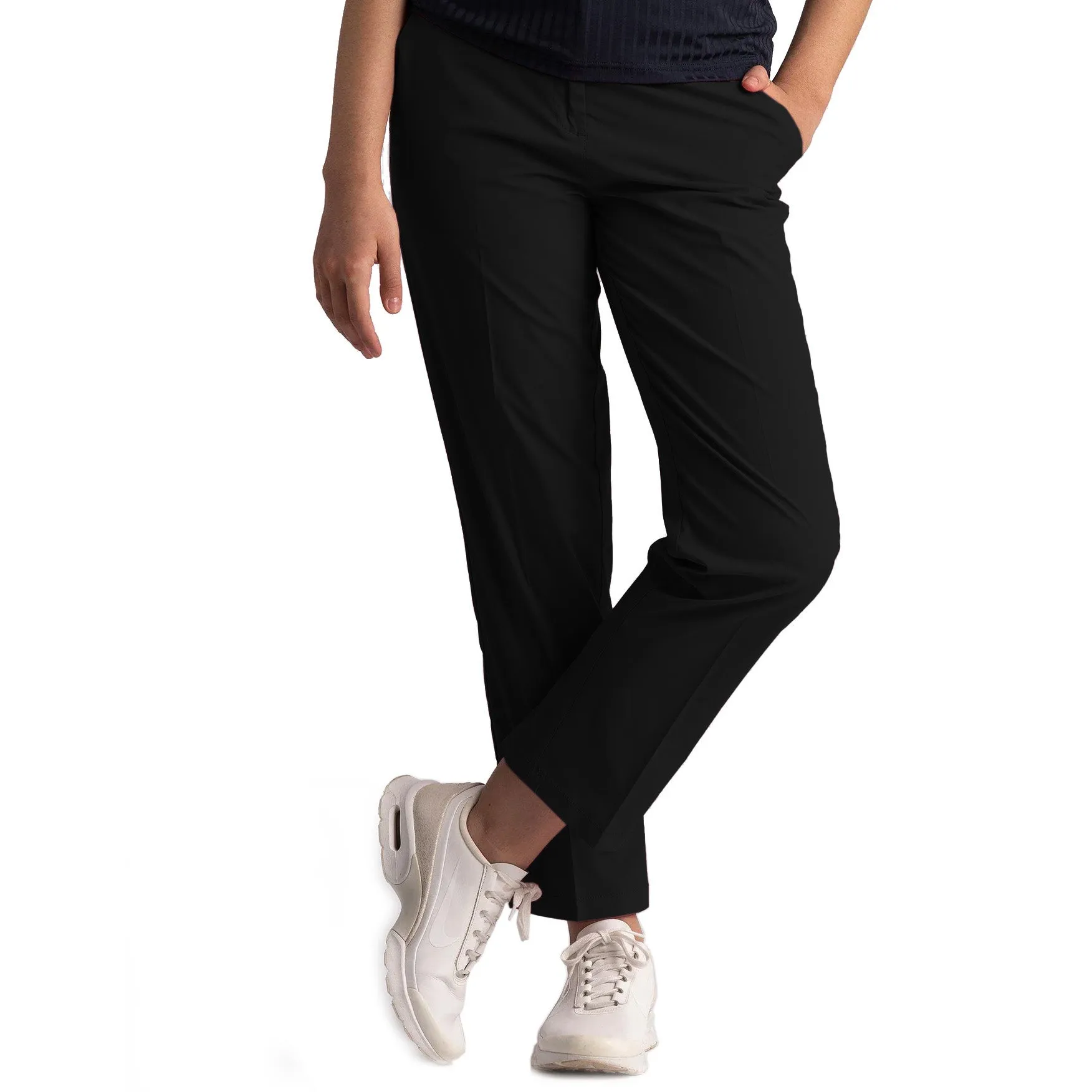 Cross Women's Lux Chino Golf Pants - Black Active Fit